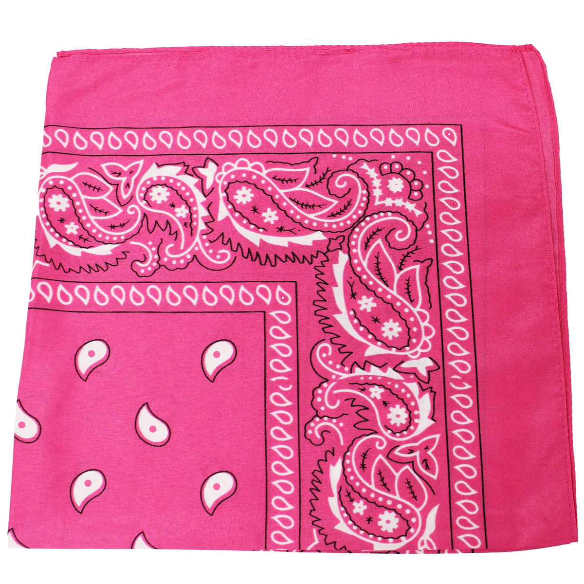 Paisley Bandanas Head Wrap, Cotton Double Sided, 21 x 21 Inch