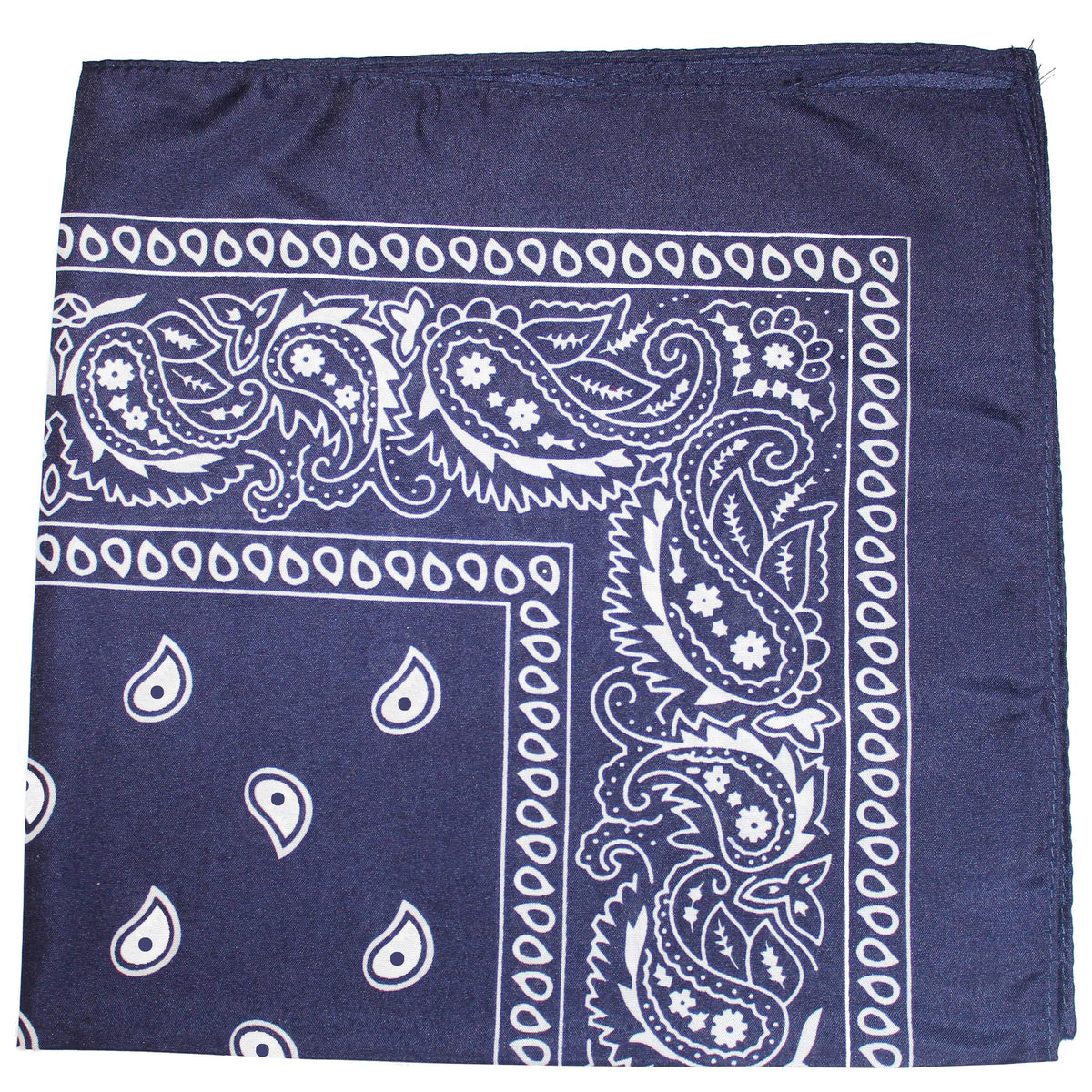 Paisley Bandanas Head Wrap, Cotton Double Sided, 21 x 21 Inch